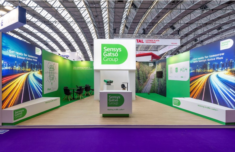 Intertraffic exhibition Sensys Gatso trade show booth