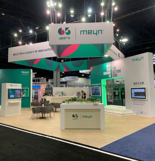 Beursstand Meyn Food - IPPE, Atlanta. Succesvolle beursdeelname in de USA.