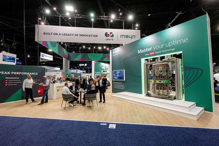 Beursstand Meyn Food - IPPE, Atlanta. Succesvolle beursdeelname in de USA.