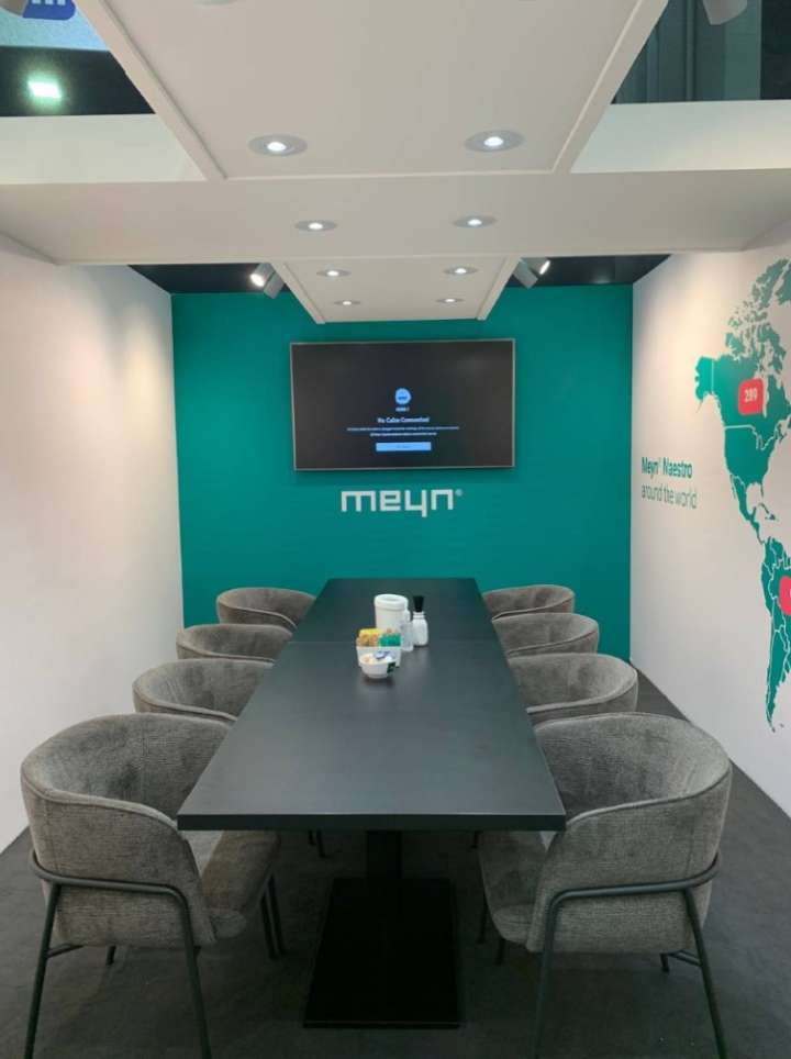 Beursstand Meyn Food - IPPE, Atlanta. Succesvolle beursdeelname in de USA.