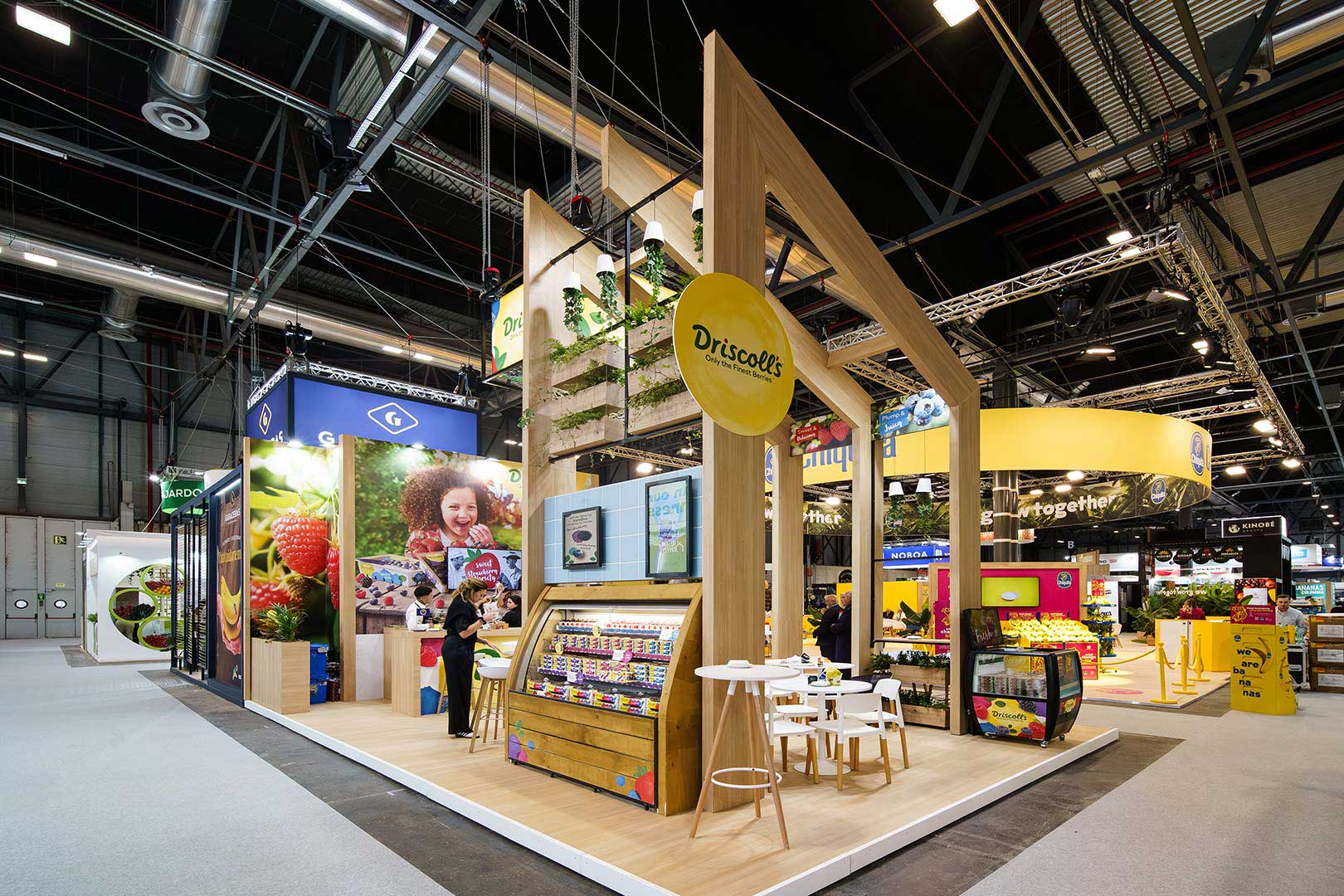 Exhibition Stand of Driscolls at Fruit Attraction in Madrid. Designed and Build by Eldee Expo Experts